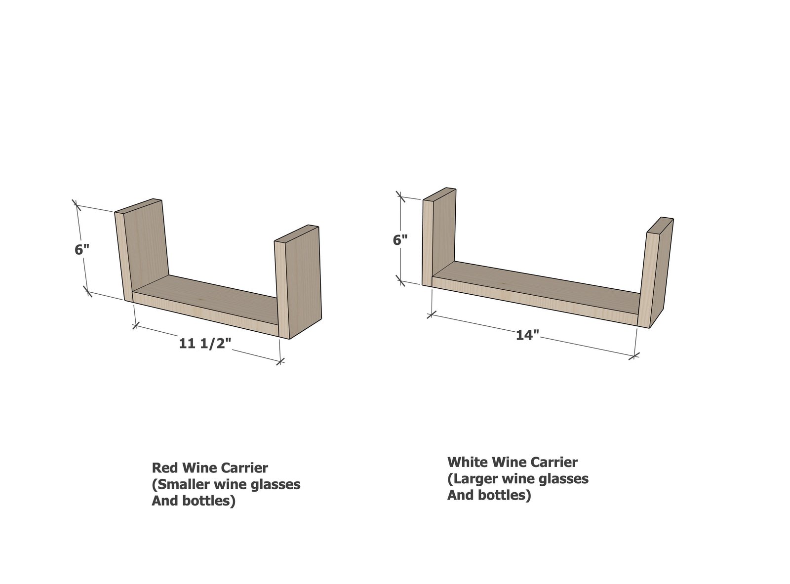 Quick-Build Wine Bottle & Glass Holder — step 1