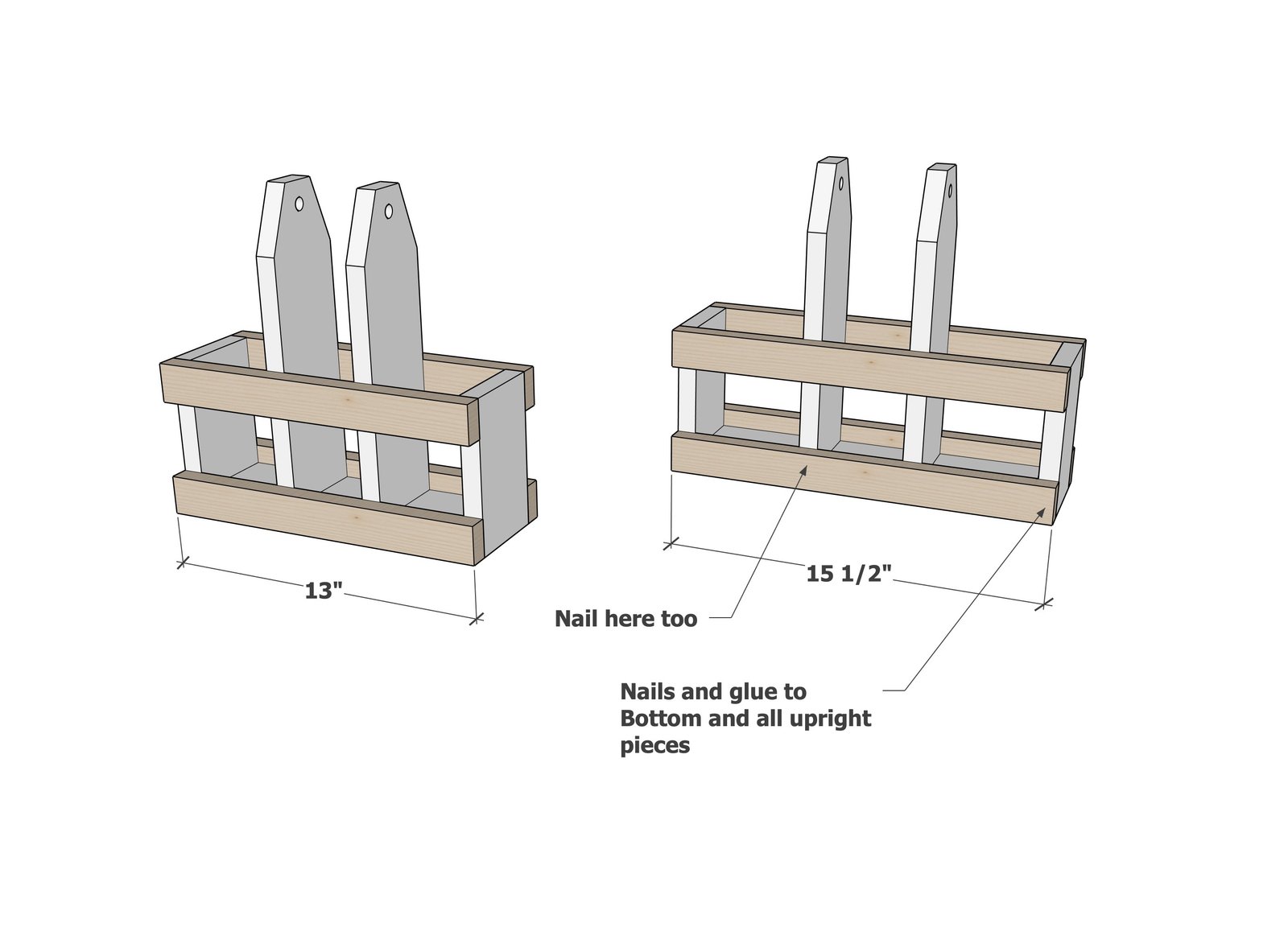 Quick-Build Wine Bottle & Glass Holder — step 3