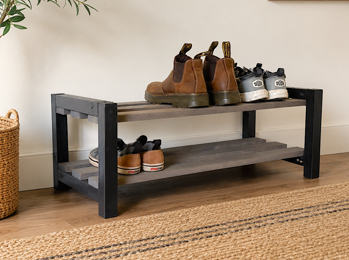 Quick & Easy 2-Tier Shoe Rack