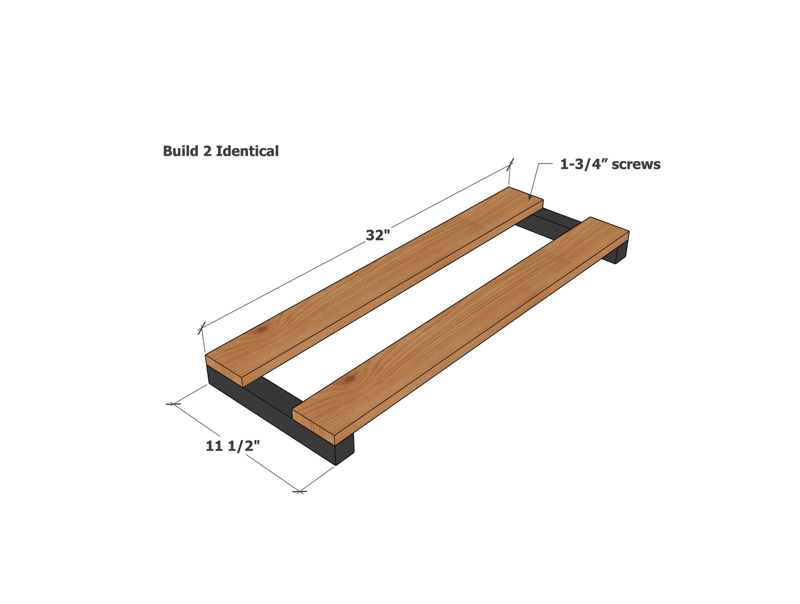 Quick & Easy 2-Tier Shoe Rack — step 1