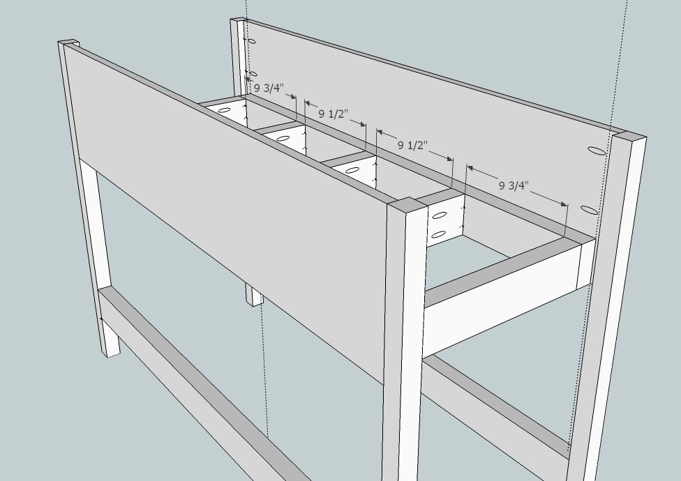 Raised Planter Box with Bottom Shelf — step 4