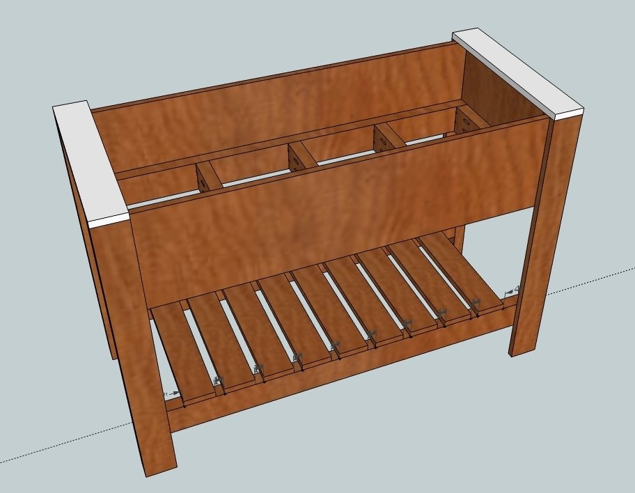 Raised Planter Box with Bottom Shelf — step 8