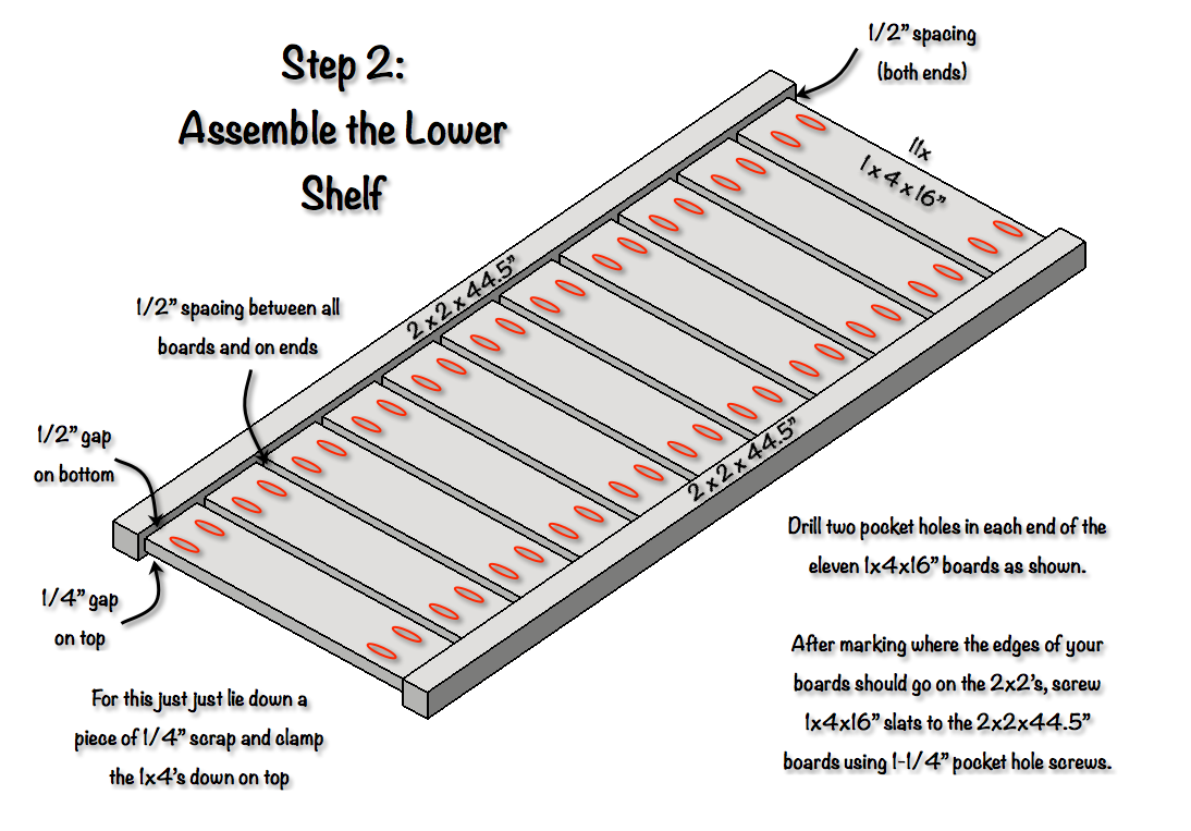 Reclaimed Wood Console Table — step 2