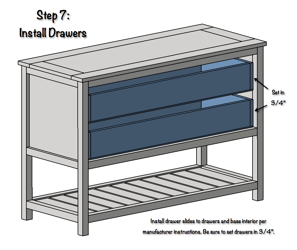 Reclaimed Wood Console Table — step 7