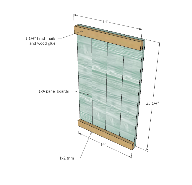 Reclaimed Wood Look Bedside Table — step 1