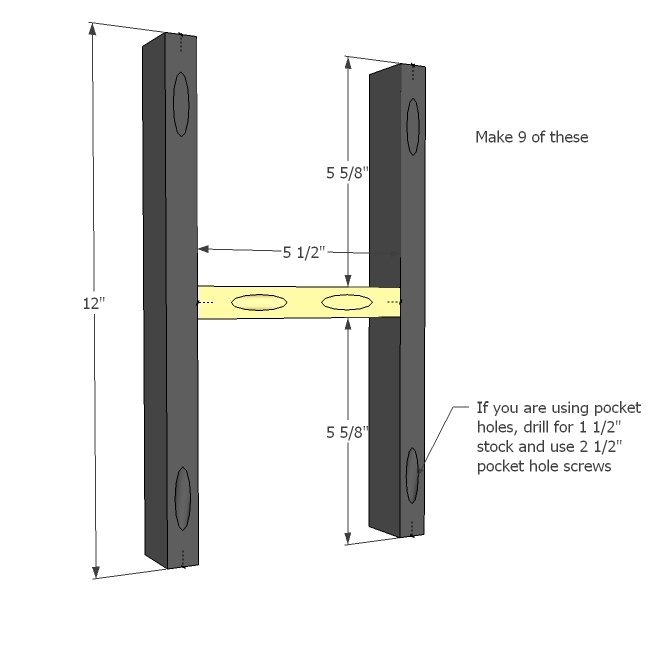 Rectangles Day Bed — step 1