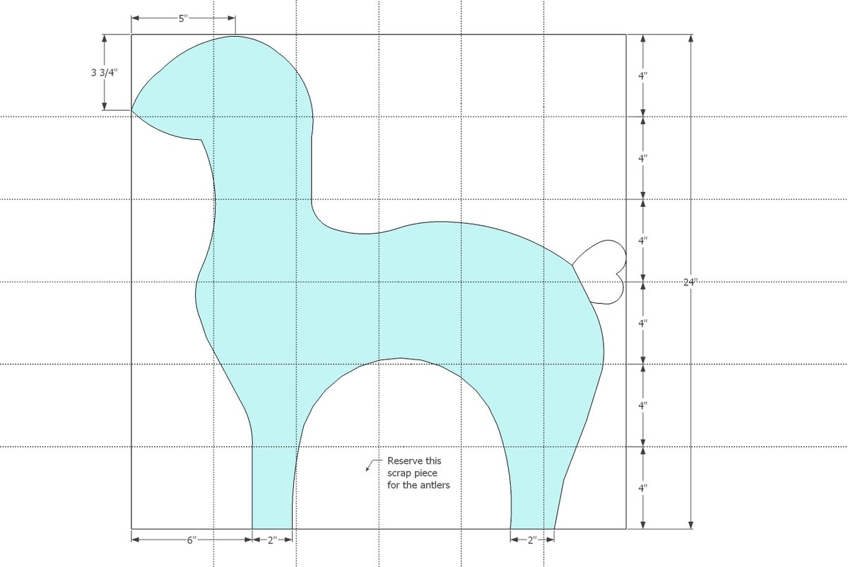 Reindeer Rocking Chair — step 1