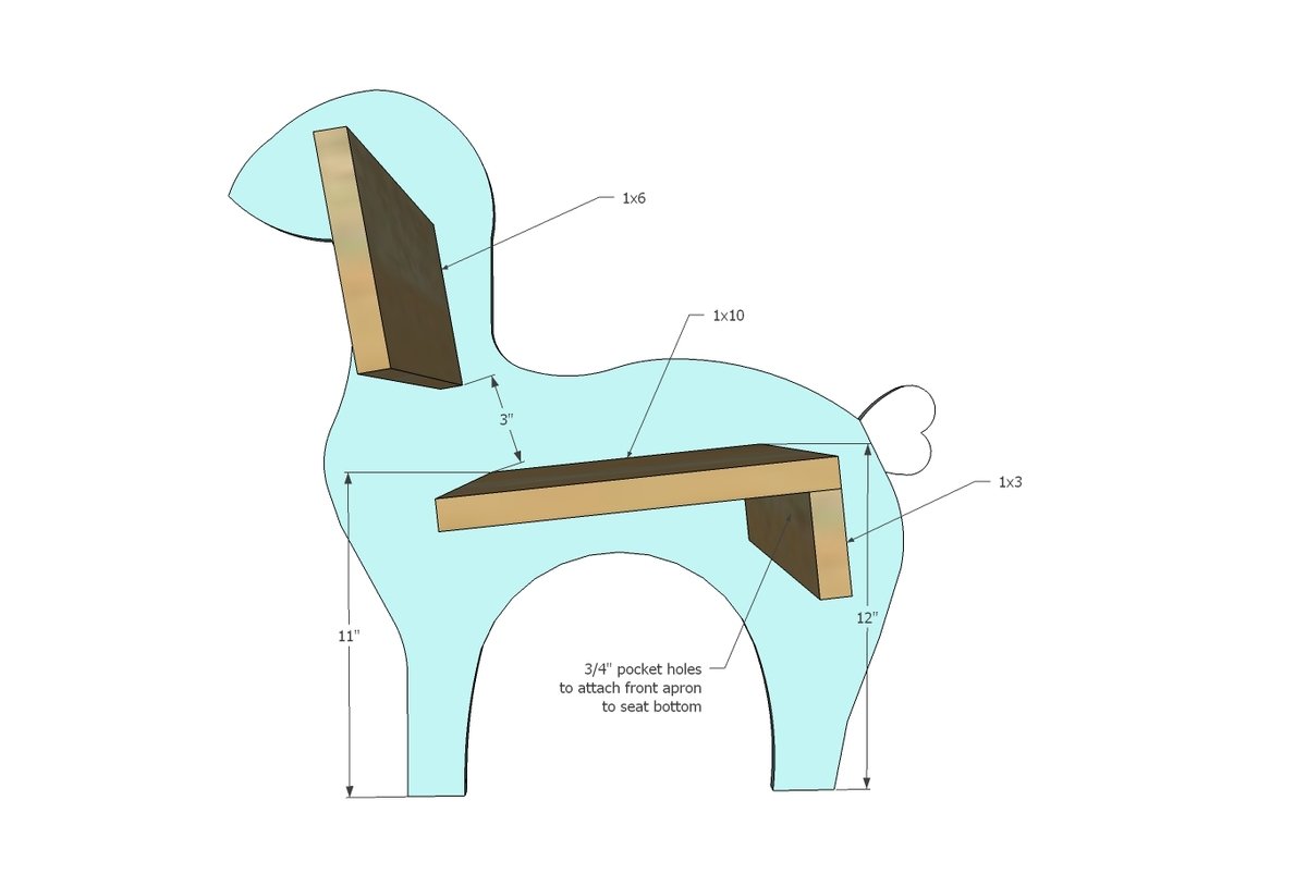 Reindeer Rocking Chair — step 2
