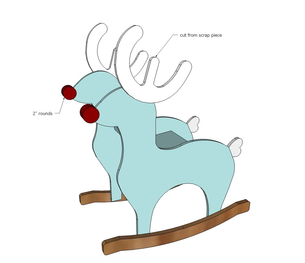 Reindeer Rocking Chair — step 5
