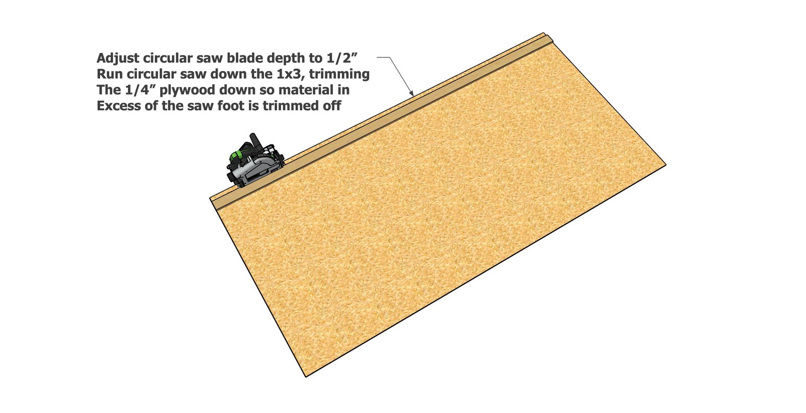 Rip Jig for Circular Saw — step 2