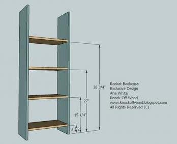 Rocket Bookcase — step 1