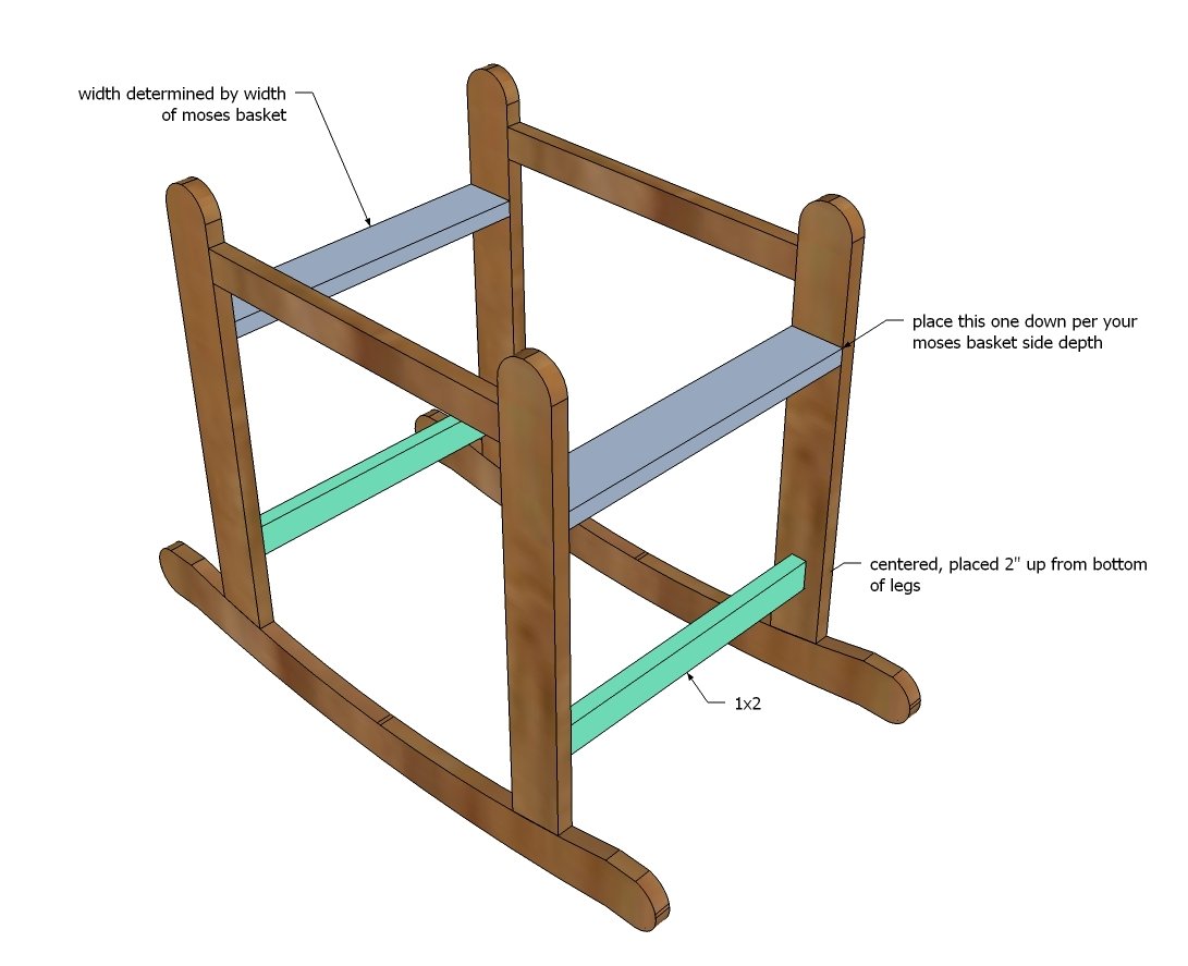 Rocking Moses Basket Stand — step 3