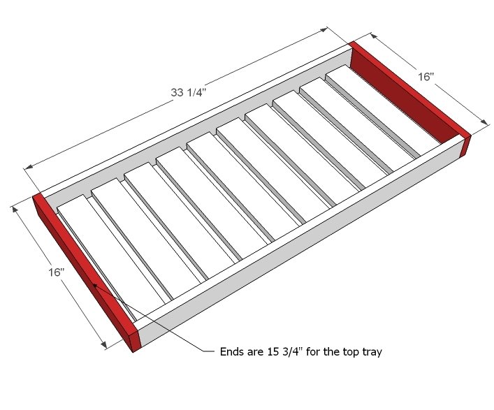 Rolling Bar Cart with Removable Tray — step 5