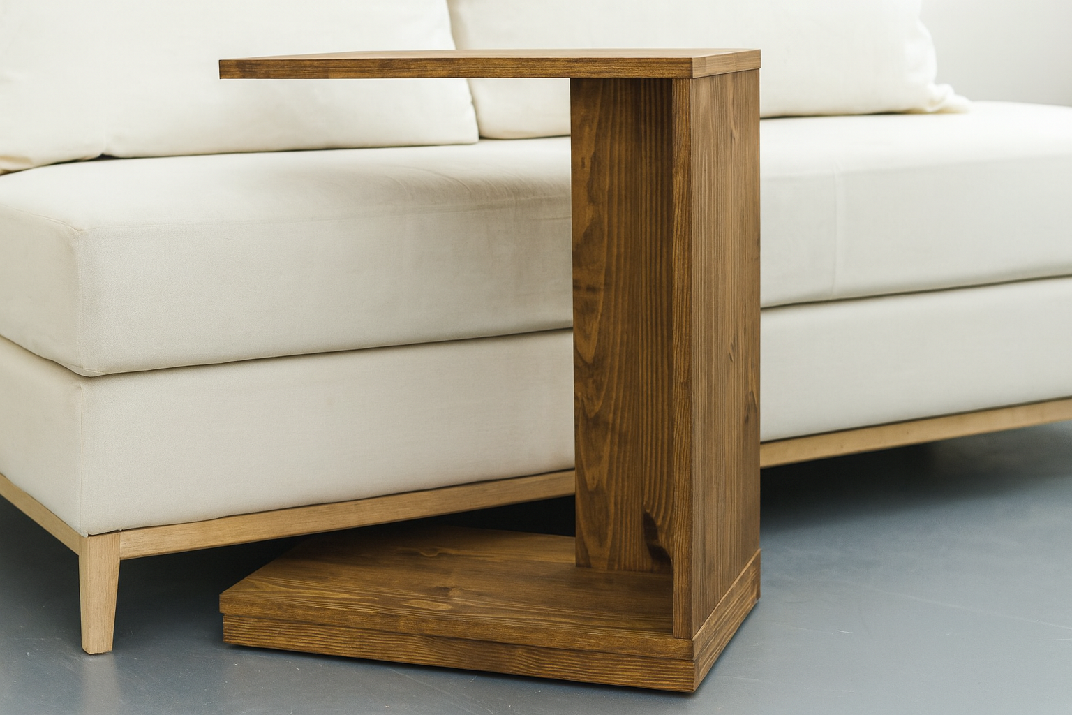 Rolling C End Table or Sofa Table