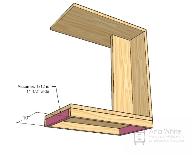 Rolling C End Table or Sofa Table — step 4