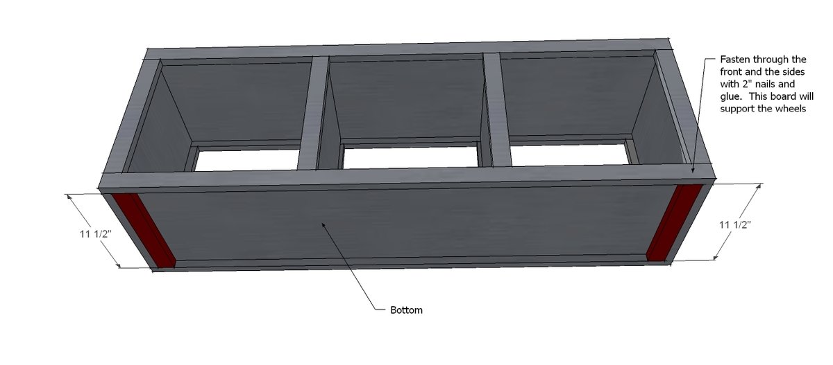 Rolling Cubby Bench — step 4