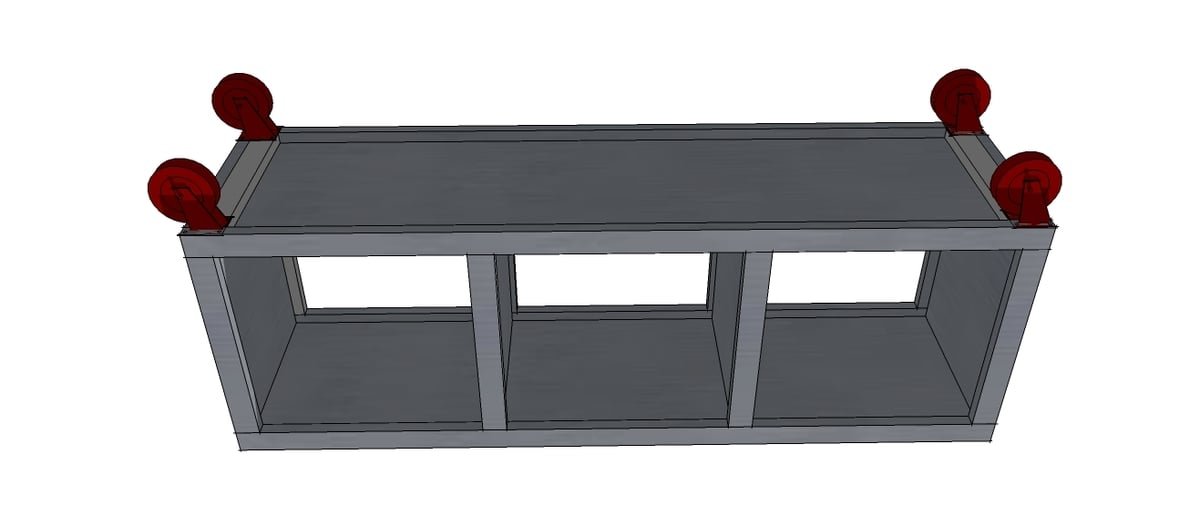 Rolling Cubby Bench — step 5