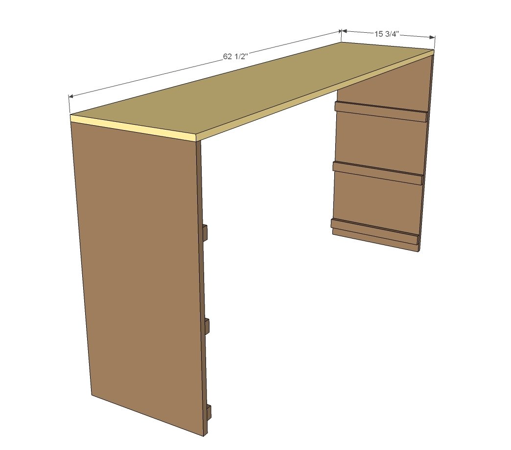 Rolling Rustic Wood Dresser — step 2