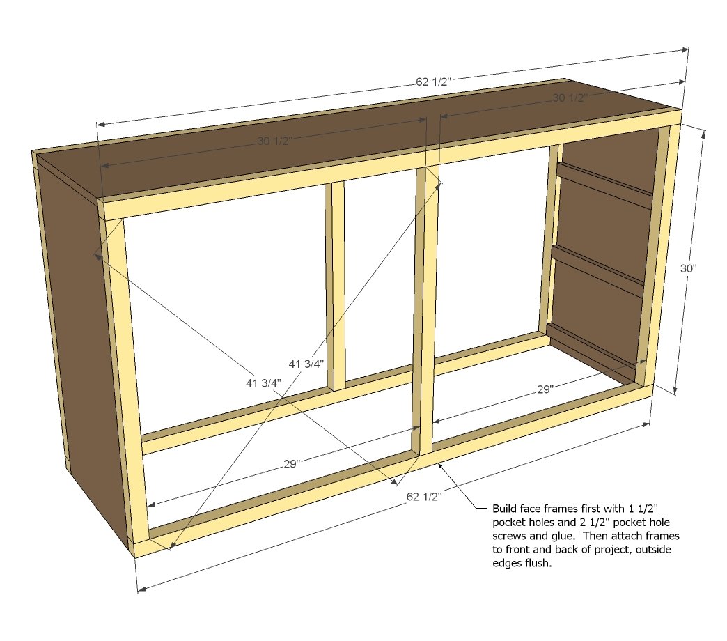 Rolling Rustic Wood Dresser — step 3