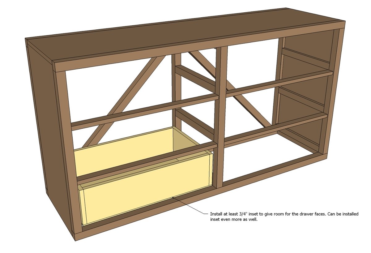 Rolling Rustic Wood Dresser — step 8