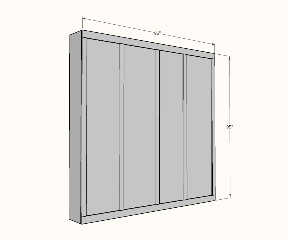 Room Divider Closet dimension diagram 1