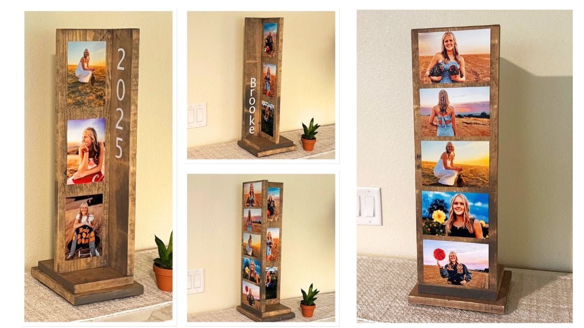 Rotating Standing Photo Display