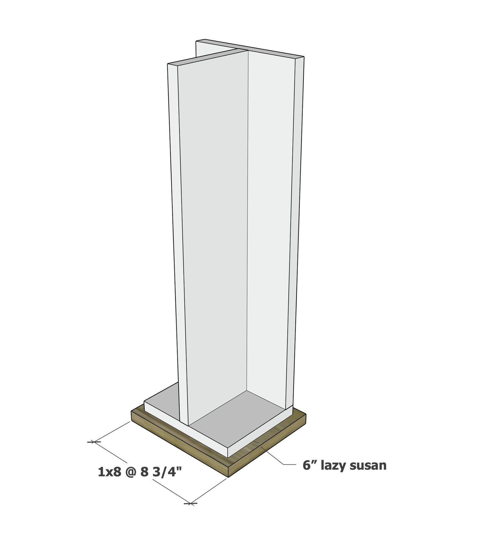 Rotating Standing Photo Display — step 3