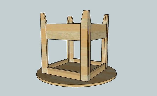 Round Children's Play Table with Storage Base — step 7