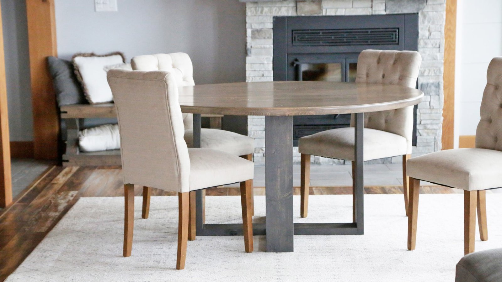 Round Modern Dining Table Base