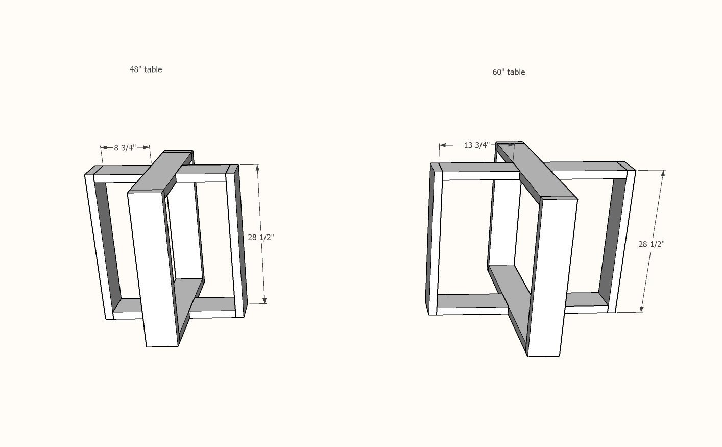 Round Modern Dining Table Base — step 2