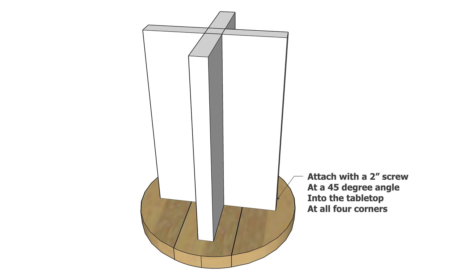 Round Modern Wood Side Tables — step 5