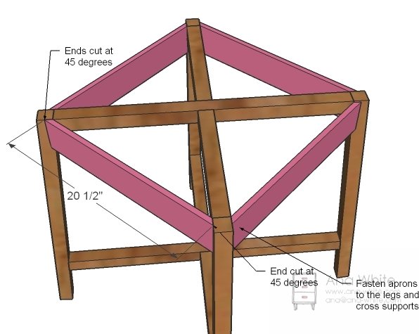 Round X Base Table — step 4