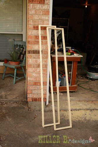 Rustic Bookcase from Fence Slats — step 1