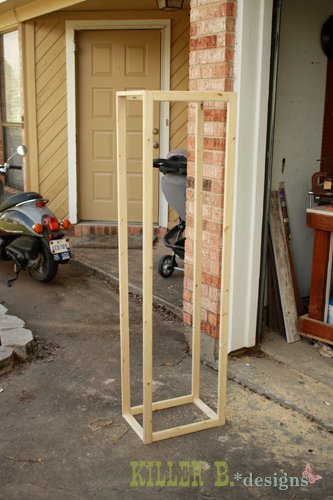 Rustic Bookcase from Fence Slats — step 2