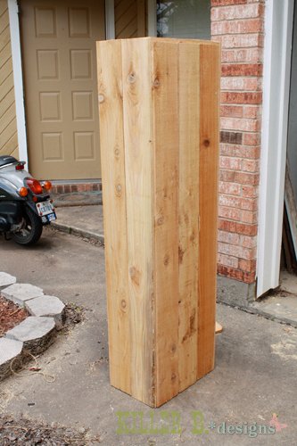 Rustic Bookcase from Fence Slats — step 6