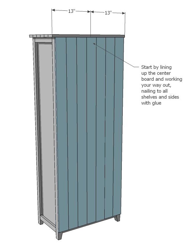 Rustic Bookshelf Plans with 2x2 Face Frames — step 8