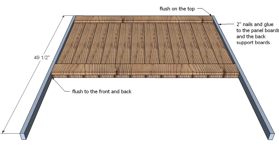 Rustic Farmhouse Headboard (Twin) — step 2