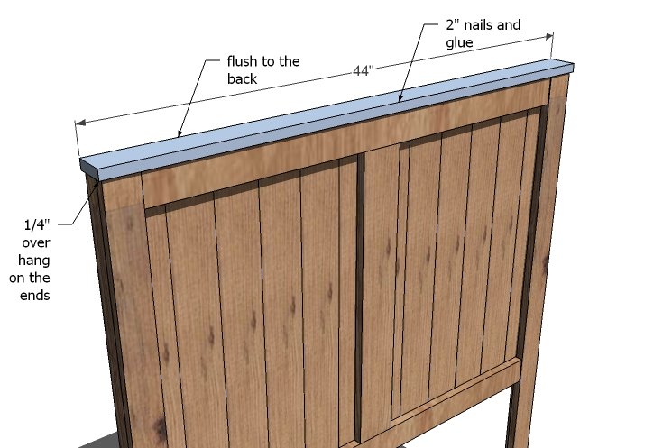 Rustic Farmhouse Headboard (Twin) — step 6