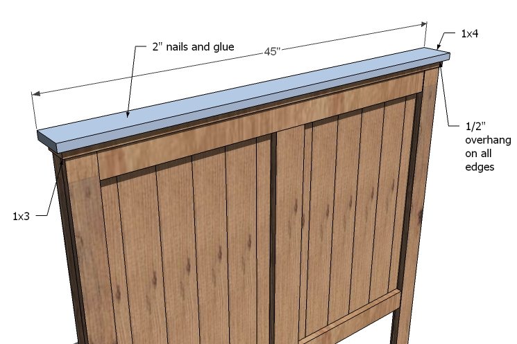 Rustic Farmhouse Headboard (Twin) — step 7