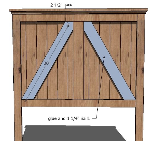 Rustic Farmhouse Headboard (Twin) — step 8