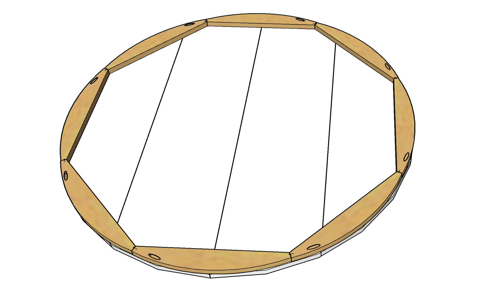Rustic Farmhouse Round Coffee Table — step 4
