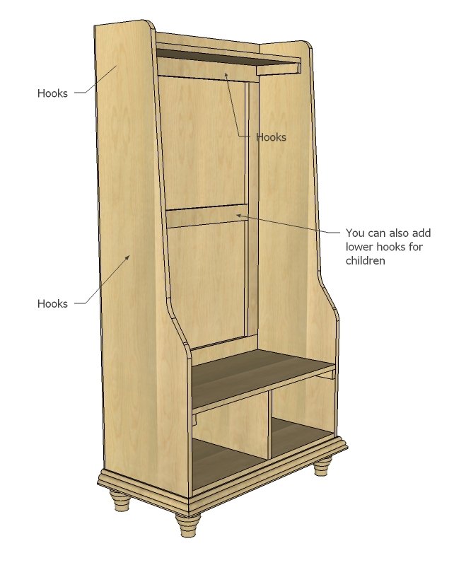 Rustic Hall Tree — step 14