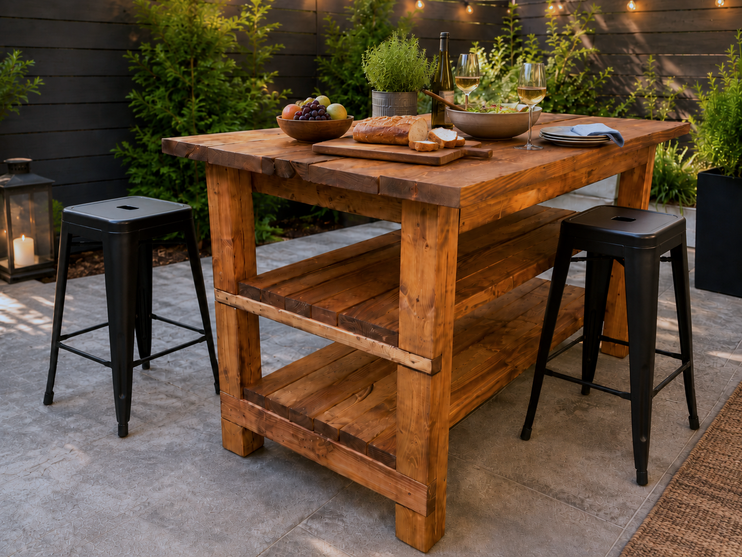 Rustic Kitchen Island