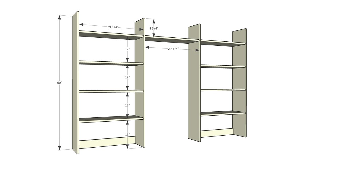 Rustic Laundry Room Cabinet with Hutch — step 5