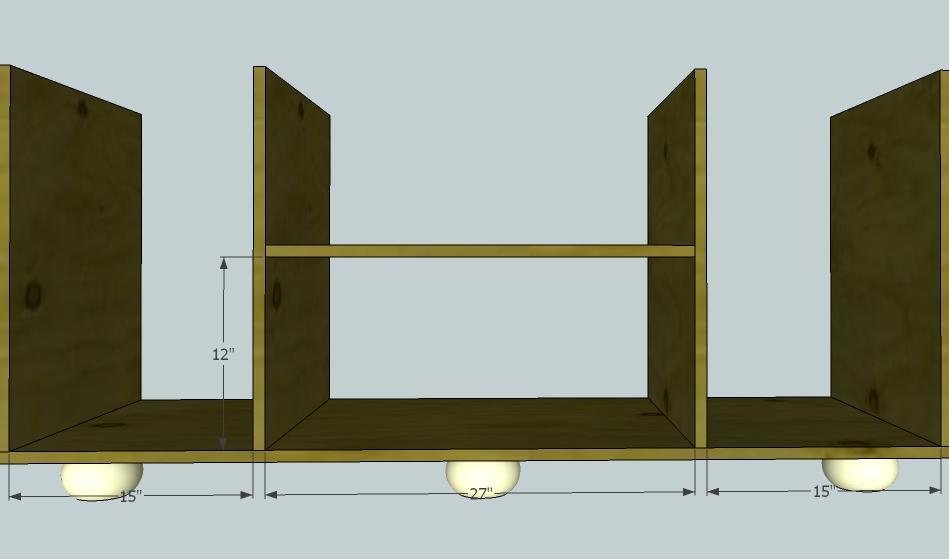 Rustic Media Console — step 4