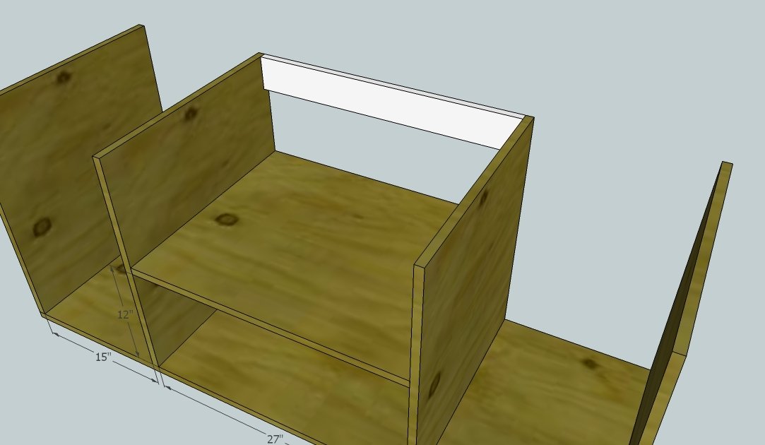 Rustic Media Console — step 5