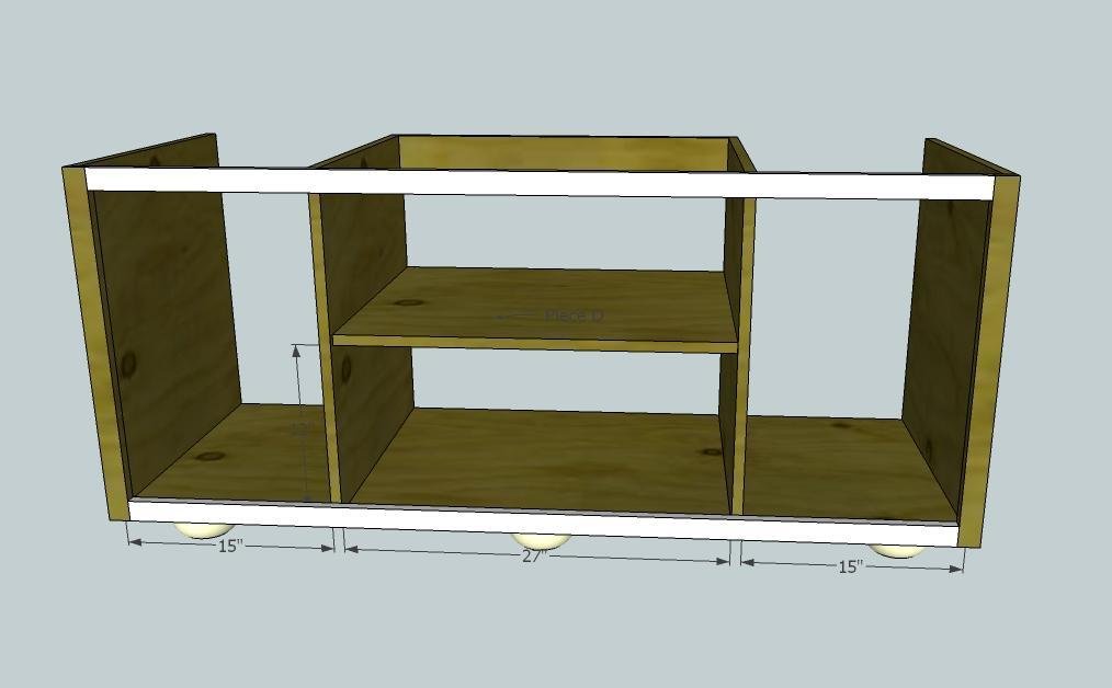 Rustic Media Console — step 6