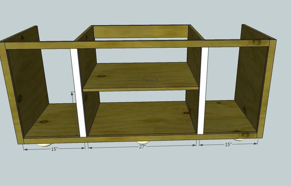 Rustic Media Console — step 7