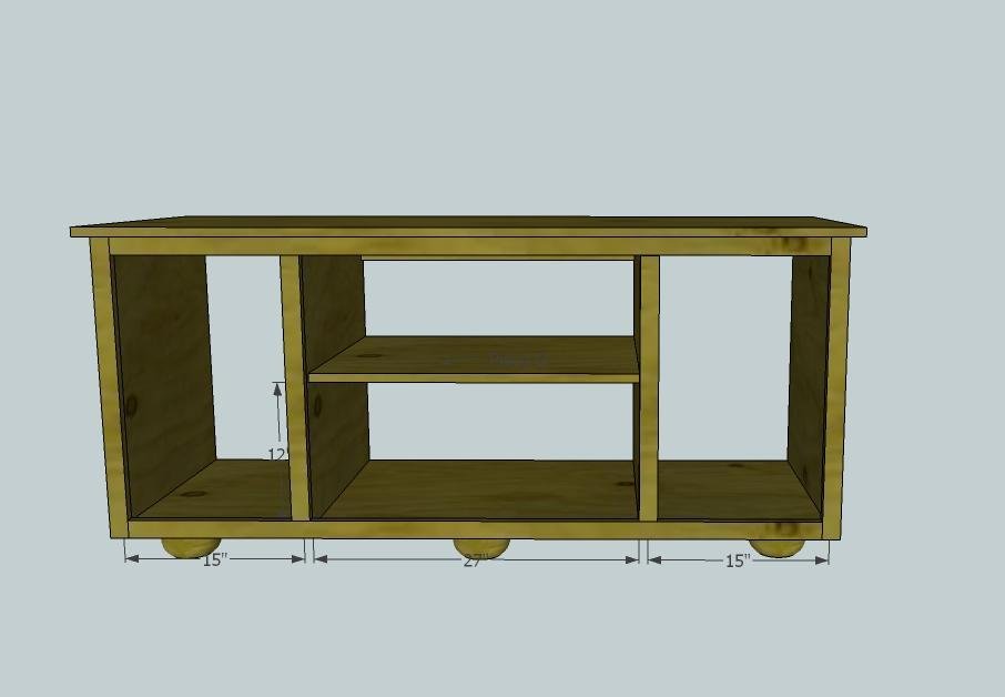 Rustic Media Console — step 8