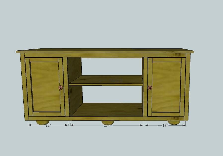 Rustic Media Console — step 9